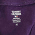 トミーヒルフィガー TOMMY HILFIGER ストーンロゴ vネック L/S Tシャツ レディース import:M