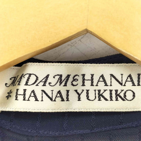 ユキコハナイ YUKIKO HANAI madam hanai バンドカラー チェック フラワーレース ブラウス プリーツスカート セットアップ レディース 09号