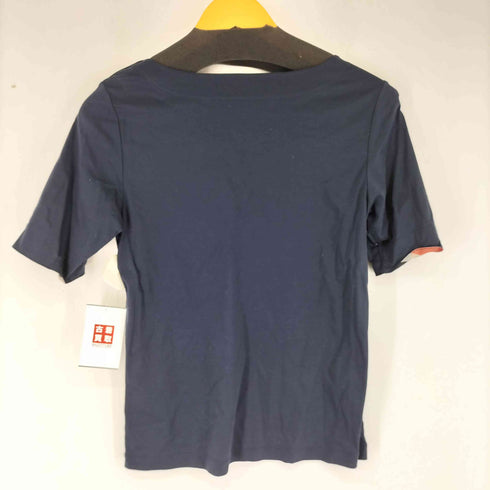 バーバリーブルーレーベル BURBERRY BLUE LABEL 袖チェック柄切替 S/S カットソー レディース DE:38