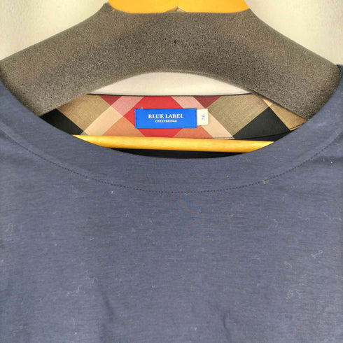 バーバリーブルーレーベル BURBERRY BLUE LABEL 袖チェック柄切替 S/S カットソー レディース DE:38