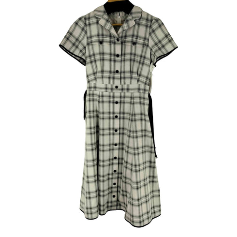 LAISSE PASSE チェック柄 デザインワンピース レディース