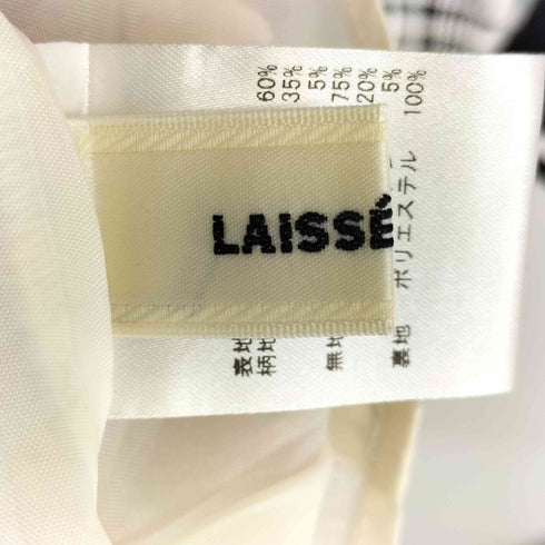 LAISSE PASSE チェック柄 デザインワンピース レディース