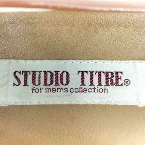 STUDIO TITRE レザー タッセル ローファー メンズ 26 1/2