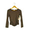 ヒロココシノ HIROKO KOSHINO ストレッチ ギャザー L/S カットソー Y2K レディース JPN:38