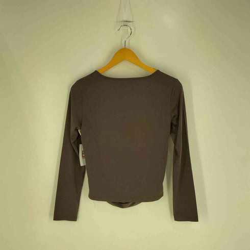 ヒロココシノ HIROKO KOSHINO ストレッチ ギャザー L/S カットソー Y2K レディース JPN:38