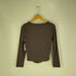 ヒロココシノ HIROKO KOSHINO ストレッチ ギャザー L/S カットソー Y2K レディース JPN:38