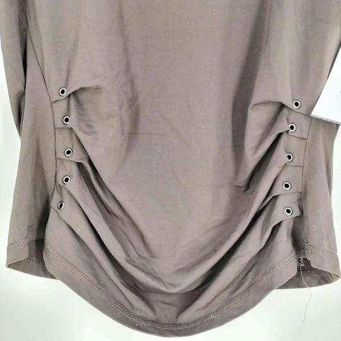 ヒロココシノ HIROKO KOSHINO ストレッチ ギャザー L/S カットソー Y2K レディース JPN:38