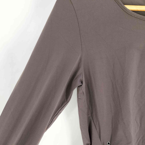 ヒロココシノ HIROKO KOSHINO ストレッチ ギャザー L/S カットソー Y2K レディース JPN:38