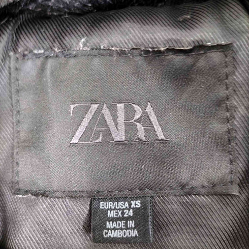 ザラ ZARA フェイクファー ショートコート レディース import:XS