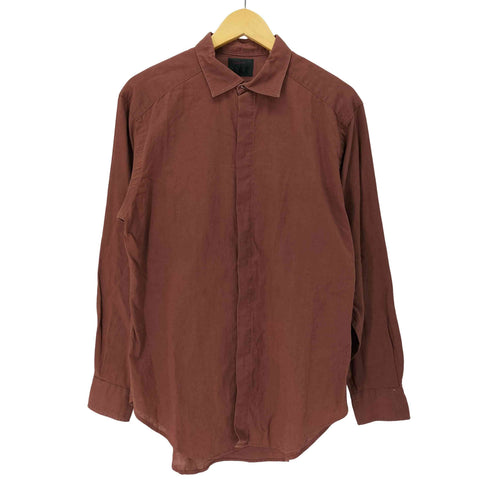 ヨウジヤマモトダーバンアール Yohji Yamamoto DURBAN A.A.R コットンリネン 比翼 シャツ メンズ import:L
