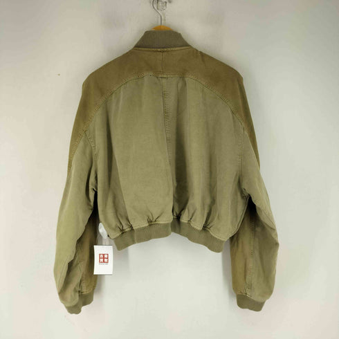ザラ ZARA ウォッシュドエフェクト ボンバージャケット レディース import:L