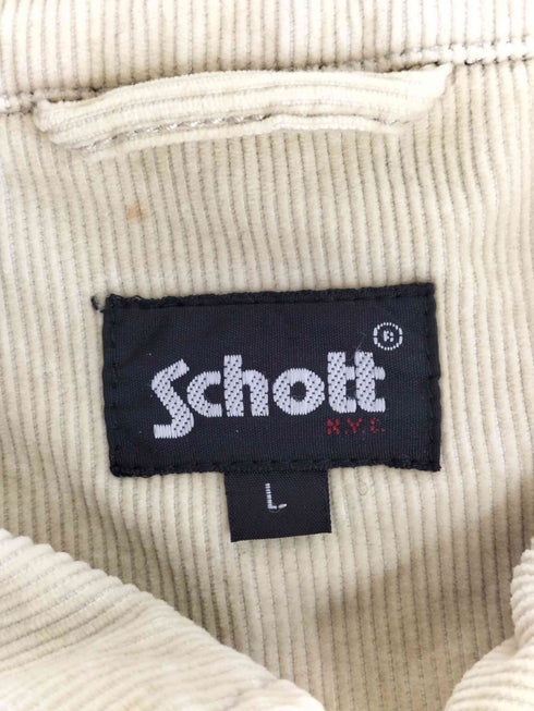 ショット Schott 細畝コーデュロイジップアップジャケット メンズ JPN:L