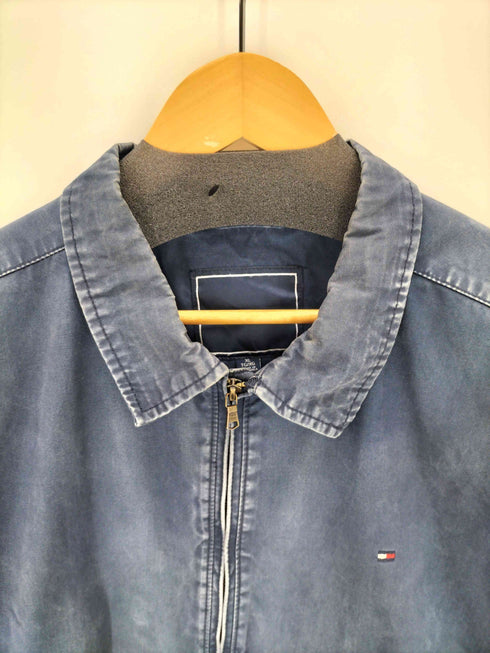 トミーヒルフィガー TOMMY HILFIGER 裏地チェック ロゴ刺繍 ジップアップジャケット メンズ JPN:XL