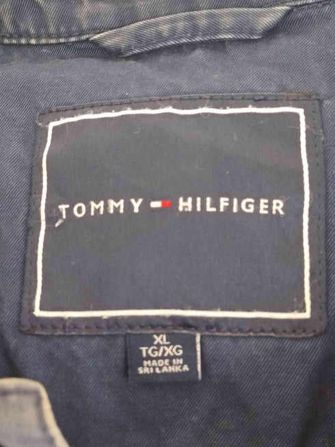 トミーヒルフィガー TOMMY HILFIGER 裏地チェック ロゴ刺繍 ジップアップジャケット メンズ JPN:XL