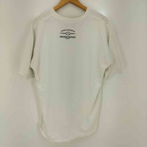 ハーレーダビッドソン HARLEY-DAVIDSON 00s コピーライト 2005 USA製 Hanesボディ CINCINNATI-EASTGATE OHIO 両面プリント Tシャツ メンズ import:XL