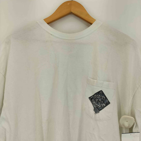 ハーレーダビッドソン HARLEY-DAVIDSON 00s コピーライト 2005 USA製 Hanesボディ CINCINNATI-EASTGATE OHIO 両面プリント Tシャツ メンズ import:XL