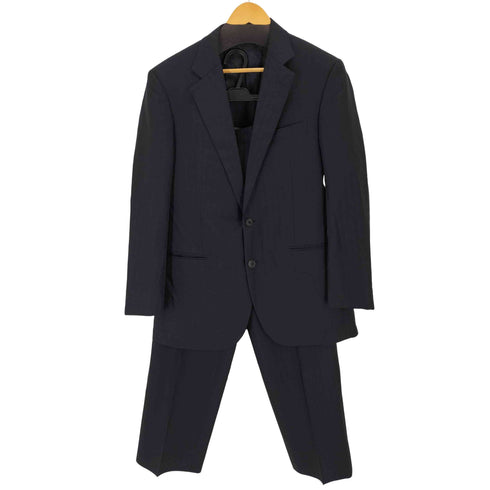 バーバリーロンドン BURBERRY LONDON 2B モヘヤ混 ピンストライプ ウールテーラードセットアップ メンズ AB7