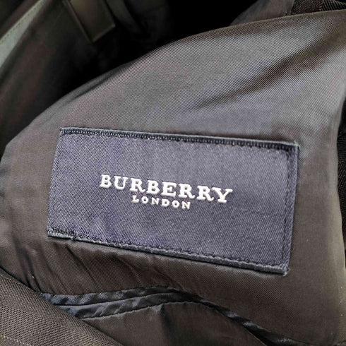 バーバリーロンドン BURBERRY LONDON 2B モヘヤ混 ピンストライプ ウールテーラードセットアップ メンズ AB7