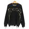 ダンケシェーン Danke Schon DAMAGE KNIT CREWNECK PALINDROMES メンズ import:L