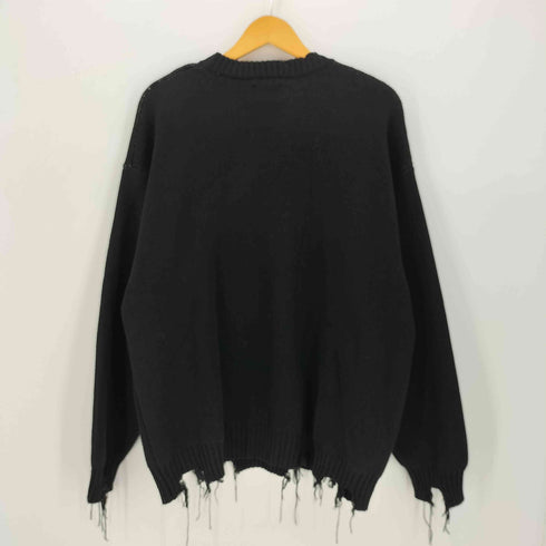 ダンケシェーン Danke Schon DAMAGE KNIT CREWNECK PALINDROMES メンズ import:L