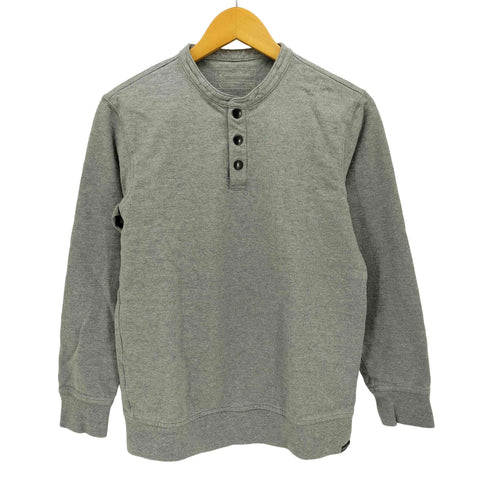 エディーバウアー Eddie Bauer ヘンリーネック スナップボタン スウェット メンズ import:XS
