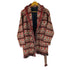 ザラ ZARA ネイティブ ジャガード フリンジガウンコート レディース import:M