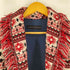 ザラ ZARA ネイティブ ジャガード フリンジガウンコート レディース import:M