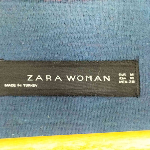 ザラ ZARA ネイティブ ジャガード フリンジガウンコート レディース import:M