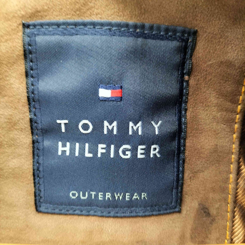 トミーヒルフィガー TOMMY HILFIGER スエード レザー ジップアップ ジャケット メンズ import:L