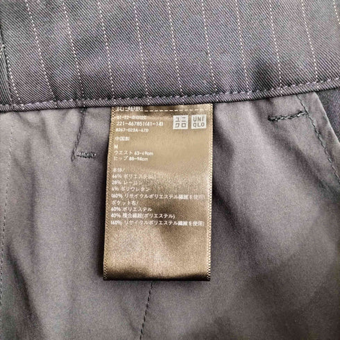 ユニクロ UNIQLO ストライプ タック ワイドパンツ レディース JPN:M