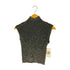POCKE TEE ドット プリーツ S/S スタンドネック トップス レディース FREE