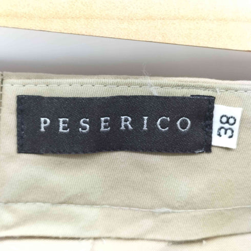peserico ノータック センタープレス ワイド スラックスパンツ レディース JPN:38