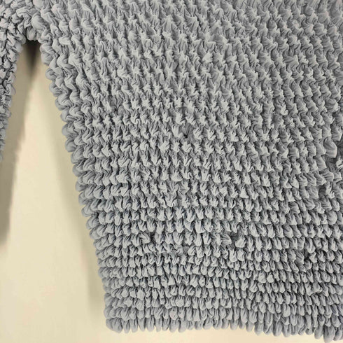 POCKE TEE トゲトゲ プリーツ L/S スタンドネックトップス レディース FREE