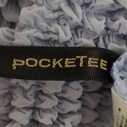 POCKE TEE トゲトゲ プリーツ L/S スタンドネックトップス レディース FREE
