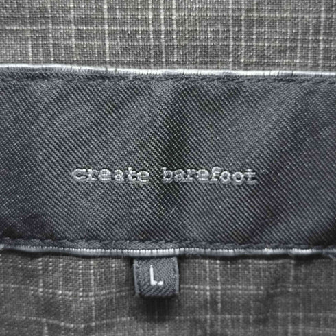 クリエイトベアフット CREATE BAREFOOT Y2K ギミック デニム シャツ ジャケット スナップボタン メンズ JPN:L