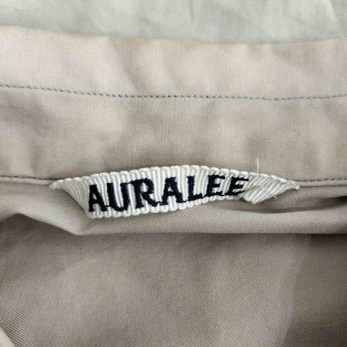 オーラリー AURALEE 18SS Washid Finx Twill Half Sleeved Big Shirts ウォッシュド フィンクス ツイル ハーフスリーブ シャツ メンズ JPN:3