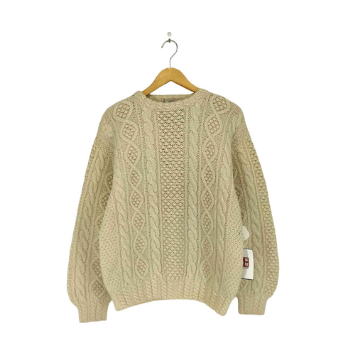 ONE-PAR フィッシャーマンニット ケーブルニット メンズ M