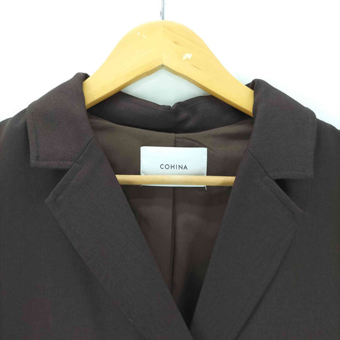 コヒナ COHINA ベーシックとろみトレンチコート レディース SHORT