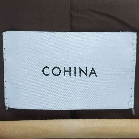 コヒナ COHINA ベーシックとろみトレンチコート レディース SHORT