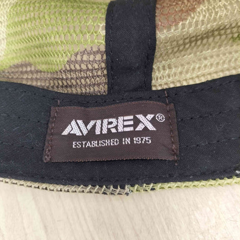 アヴィレックス AVIREX カモ柄 メッシュキャップ メンズ