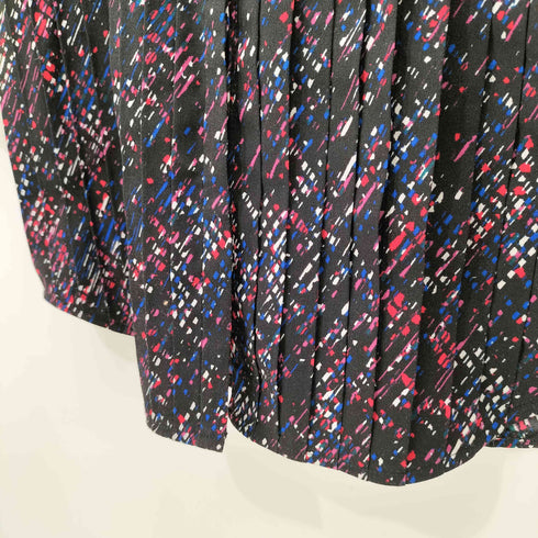 アルマーニエクスチェンジ ARMANI EXCHANGE 総柄 ピンタック ノーカラー ブラウス レディース import:M