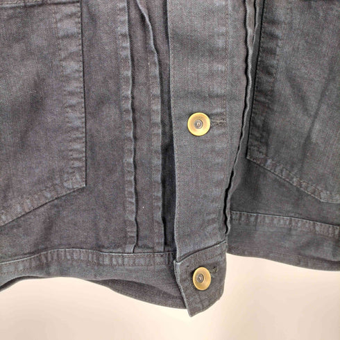 ショーンジョン Sean john 00s Black Denim Jacket ブラックデニムジャケット Gジャン カバーオール メンズ XXL