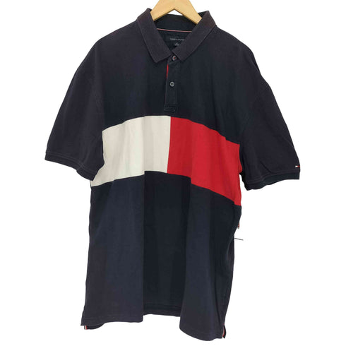 トミーヒルフィガー TOMMY HILFIGER フラッグ S/Sポロシャツ メンズ XXL