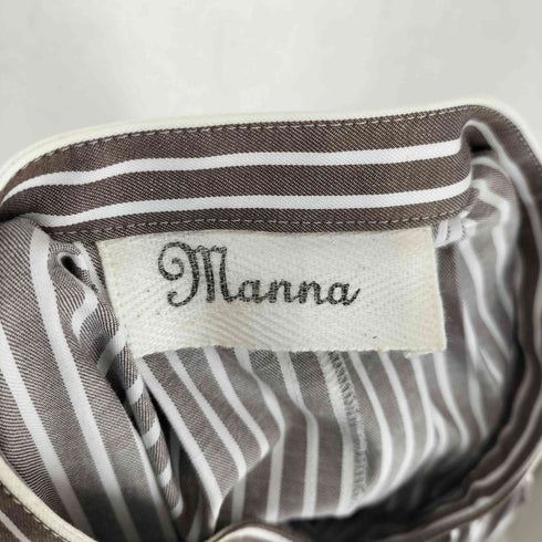 MANNA ストライプシャツワンピース レディース JPN:M