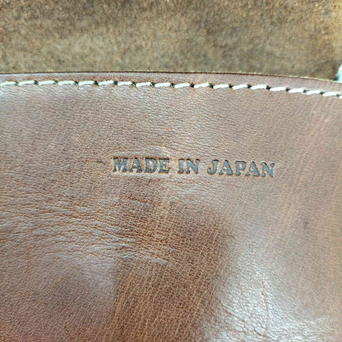 日本製 スナップボタン レザー メッセンジャーバッグ メンズ