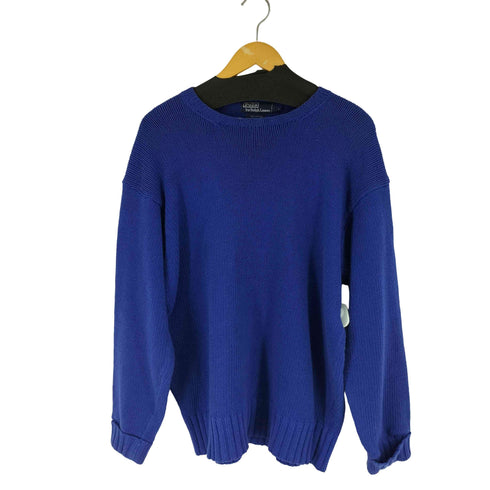 ポロバイラルフローレン Polo by RALPH LAUREN クルーネック コットンニット セーター メンズ import:L