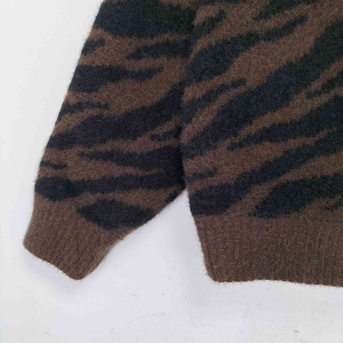 エックスガール X-girl ZEBRA PATTERN OVERSIZED KNIT TOP レディース ONE SIZE