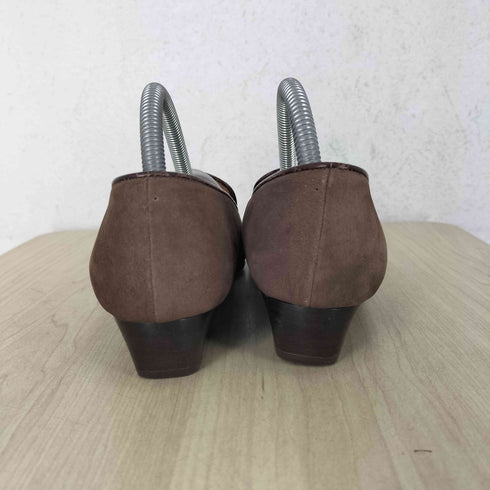 アクアスキュータム AQUASCUTUM レザー スエード パンプス レディース 22 1/2