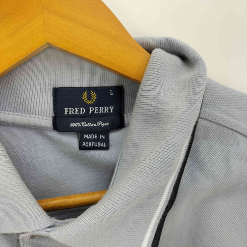 フレッドペリー FRED PERRY ポルトガル製 ロゴ刺繍 鹿の子 ショートスリーブ ポロシャツ メンズ import:L