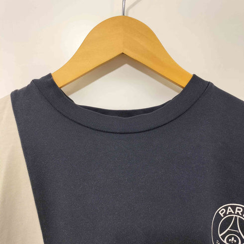 パリサンジェルマン PARIS SAINT GERMAIN マルチカラー 切替 ロゴプリント S/S クルーネック Tシャツ メンズ JPN:XL